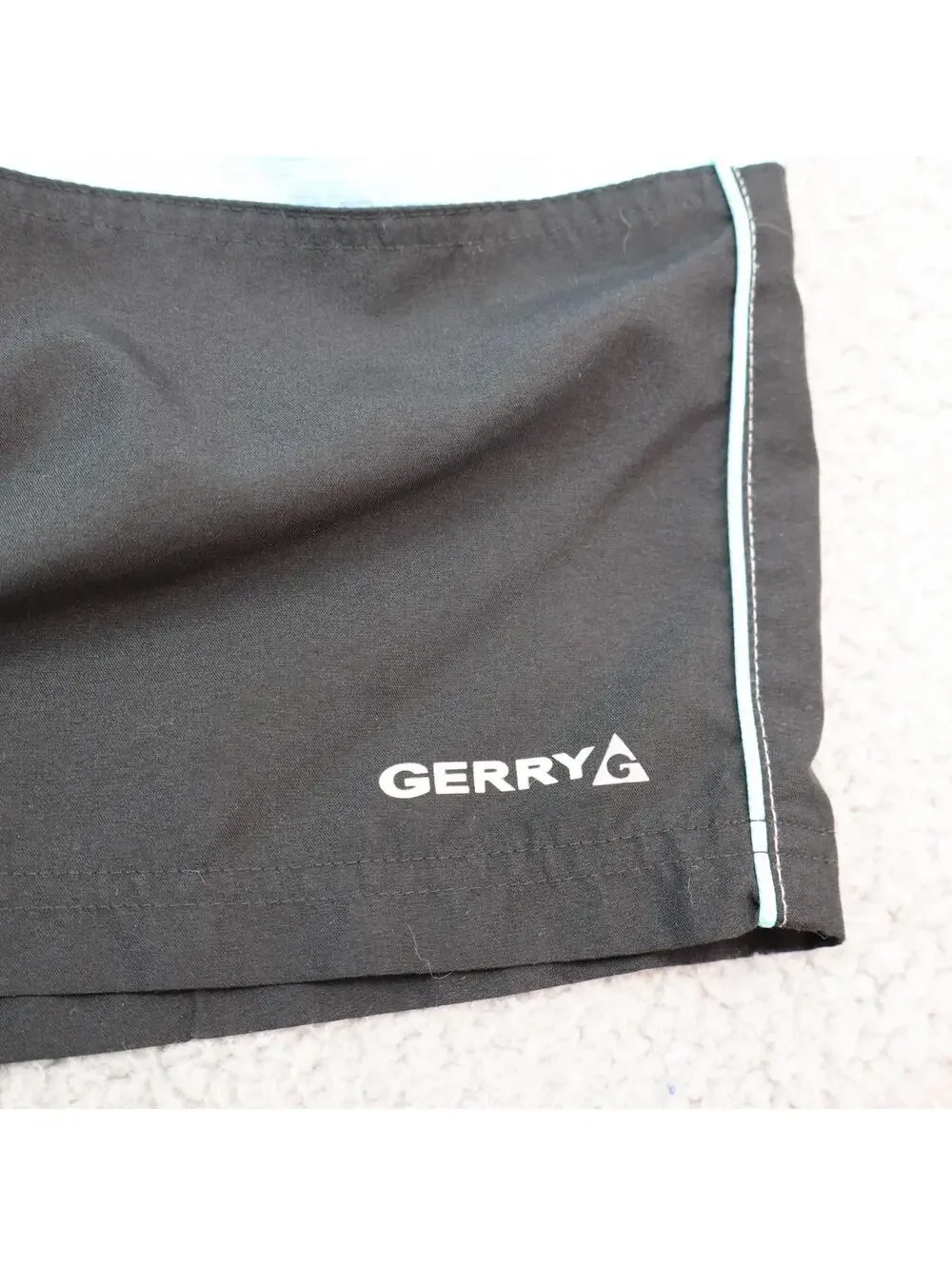 Gerry Swim Trunks Boys Medium 10/12 Bathing Suit Grey Lined